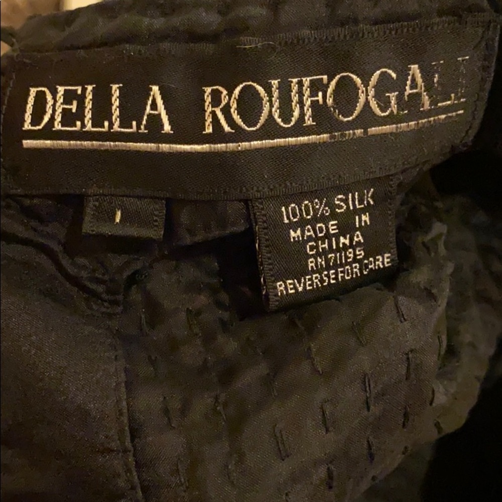 Della Roufogali Sequin Silk Top - Picture 4 of 4